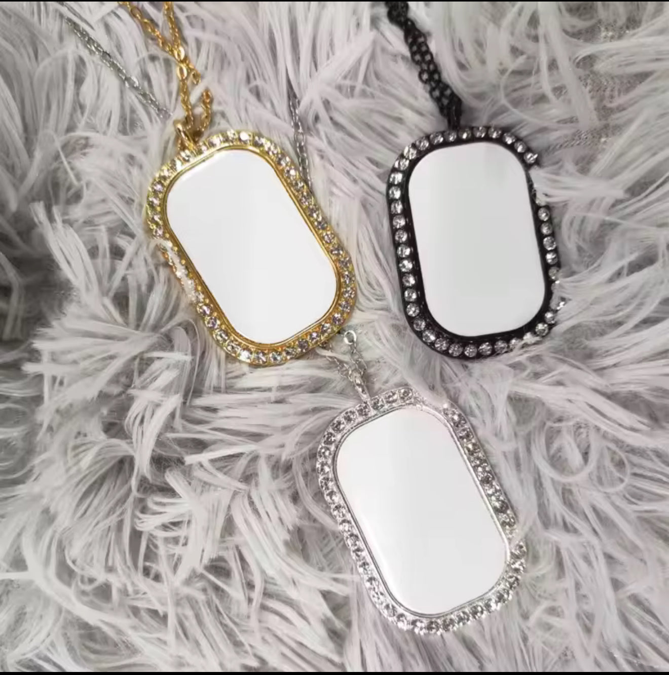 Bling dog tag blanks