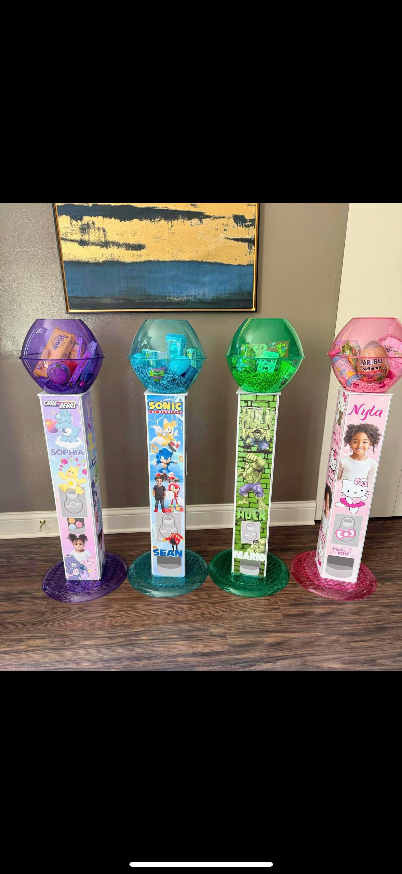 Easter Gumball machine Template Canva editable