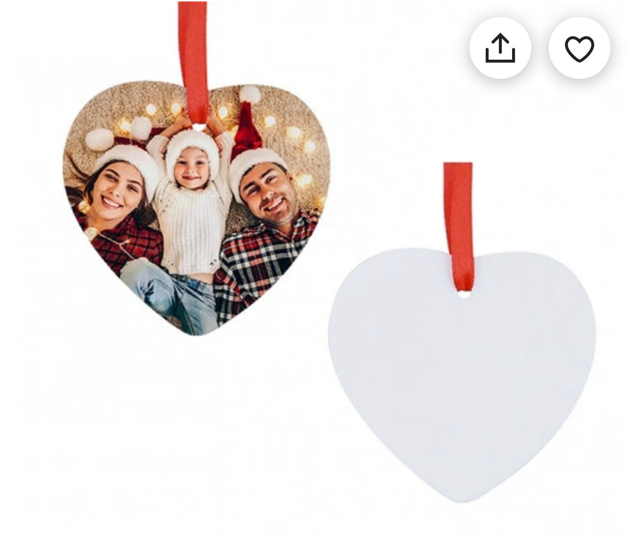Double sided Christmas ornaments