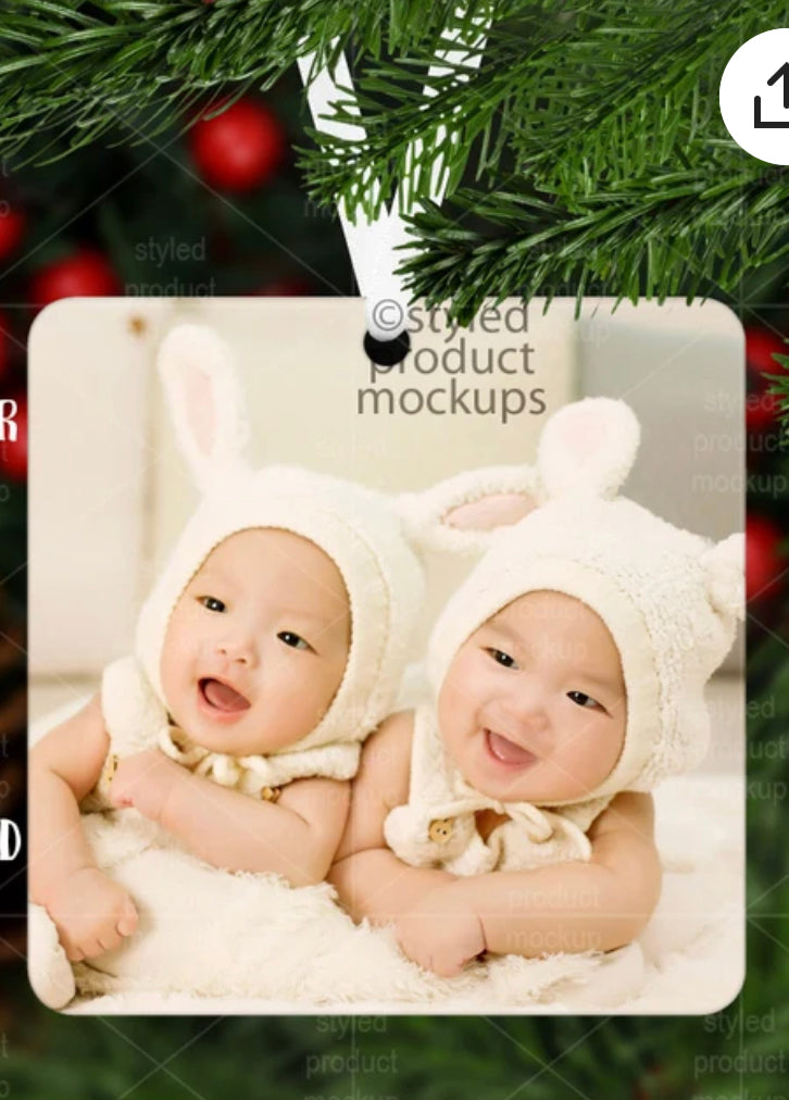 Double sided Christmas ornaments