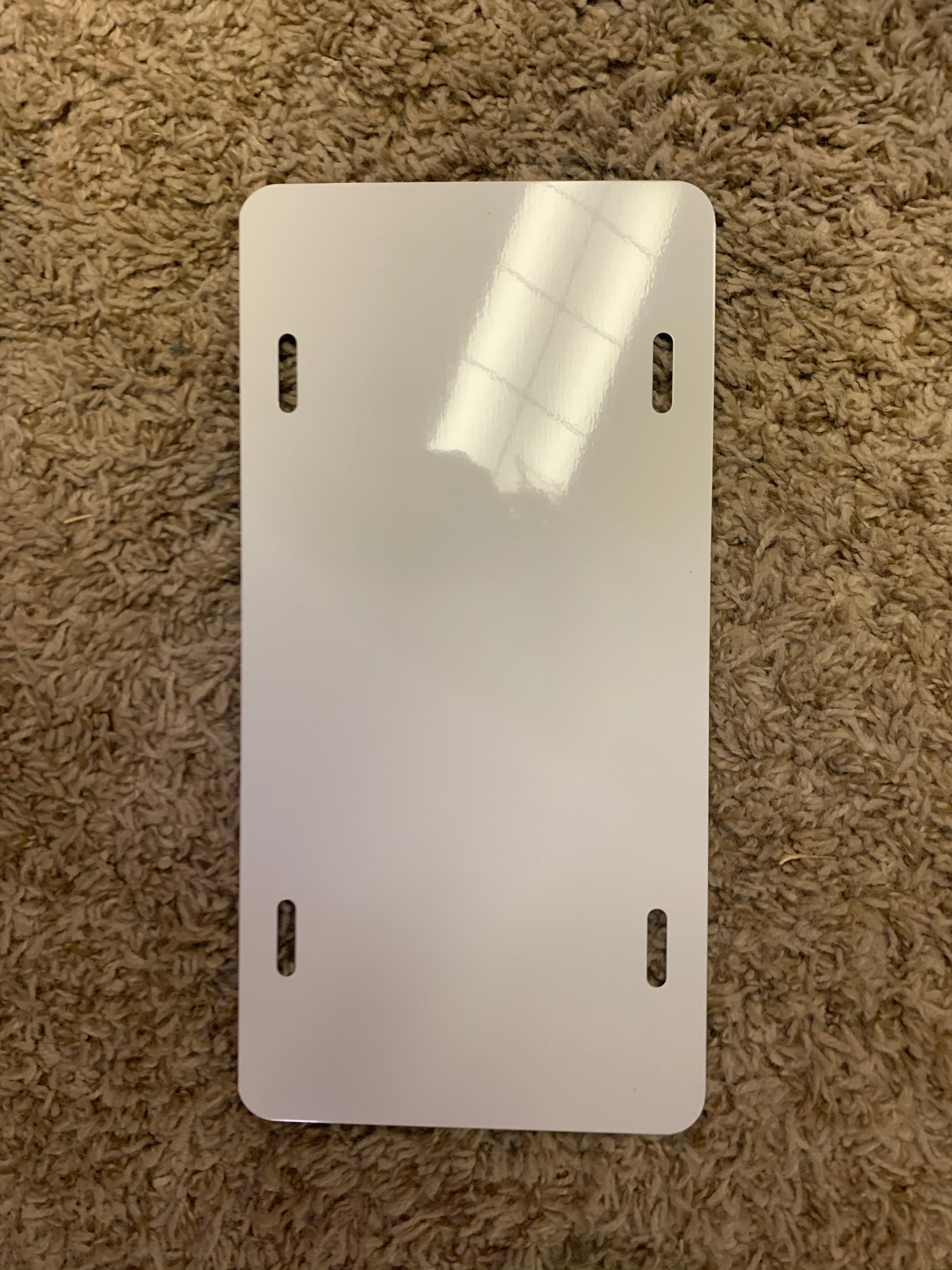 Sublimation license plates