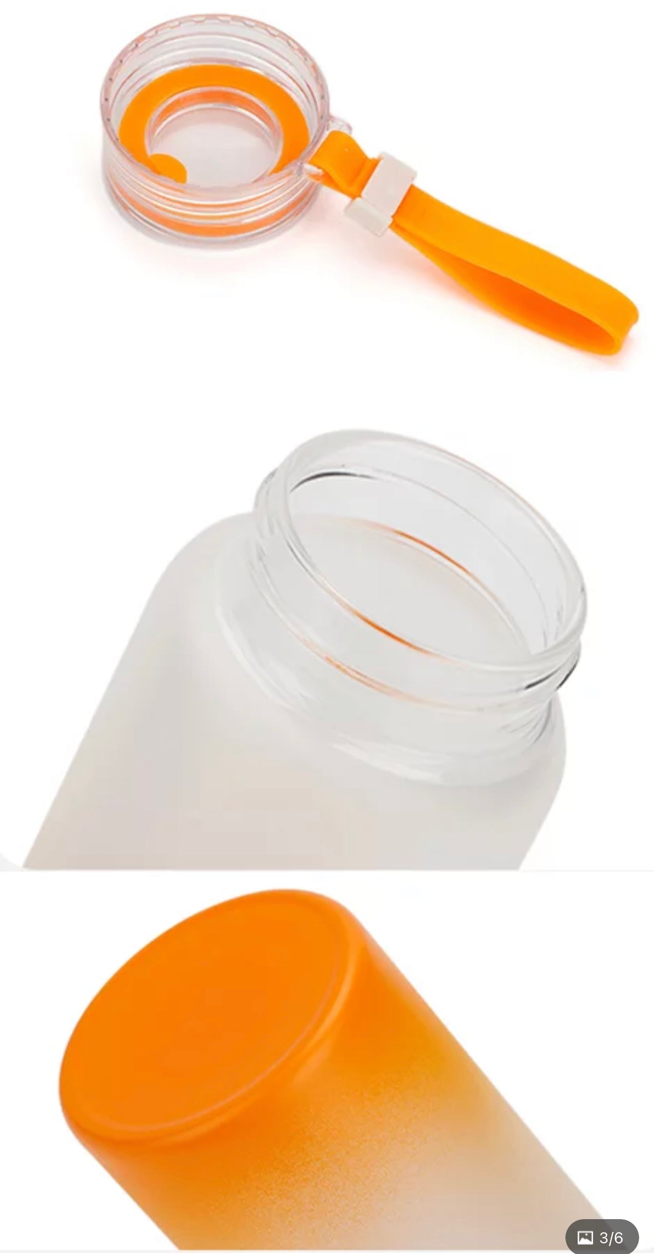 16.9oz frosted colored glass water bottles