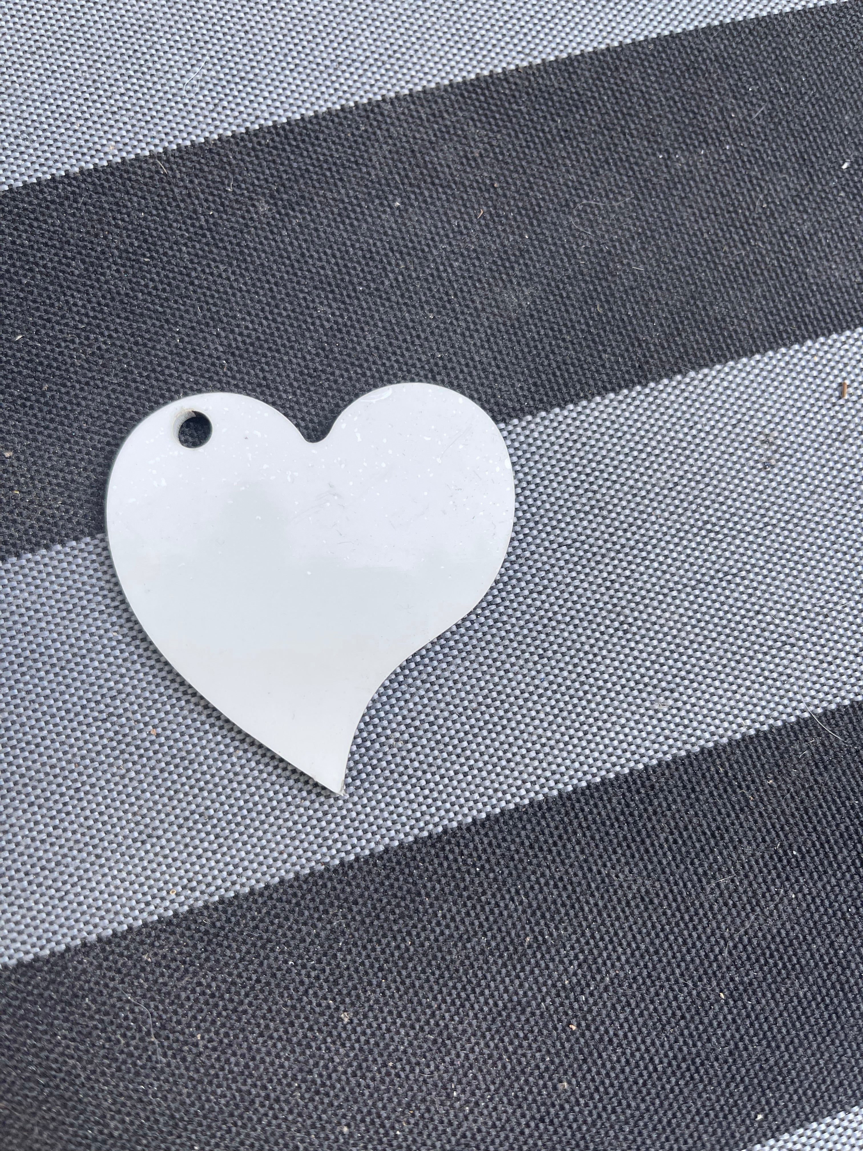 Heart shaped double sided sublimation keychains