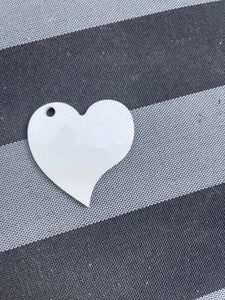 Heart shaped double sided sublimation keychains