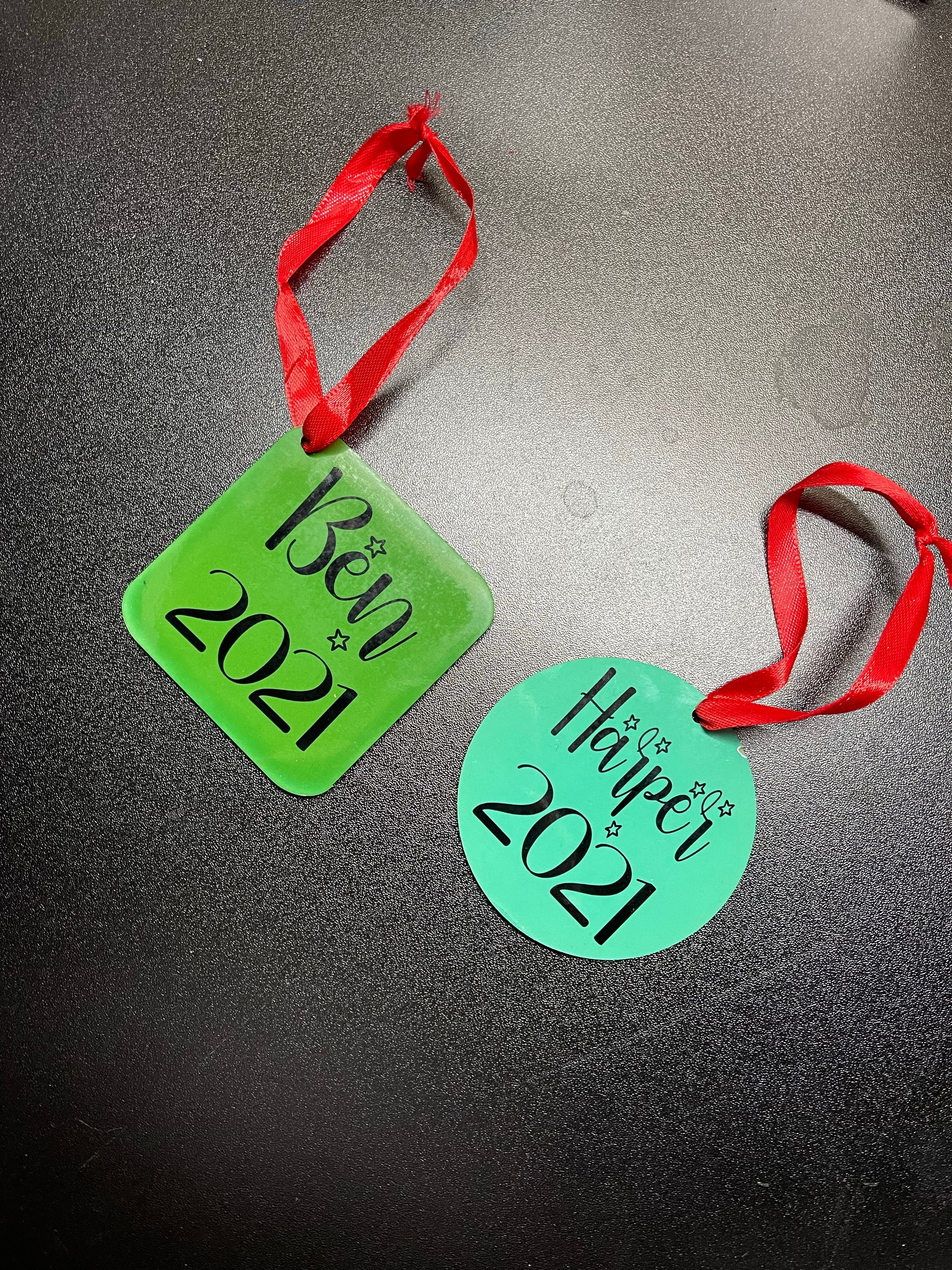 Double sided Christmas ornaments