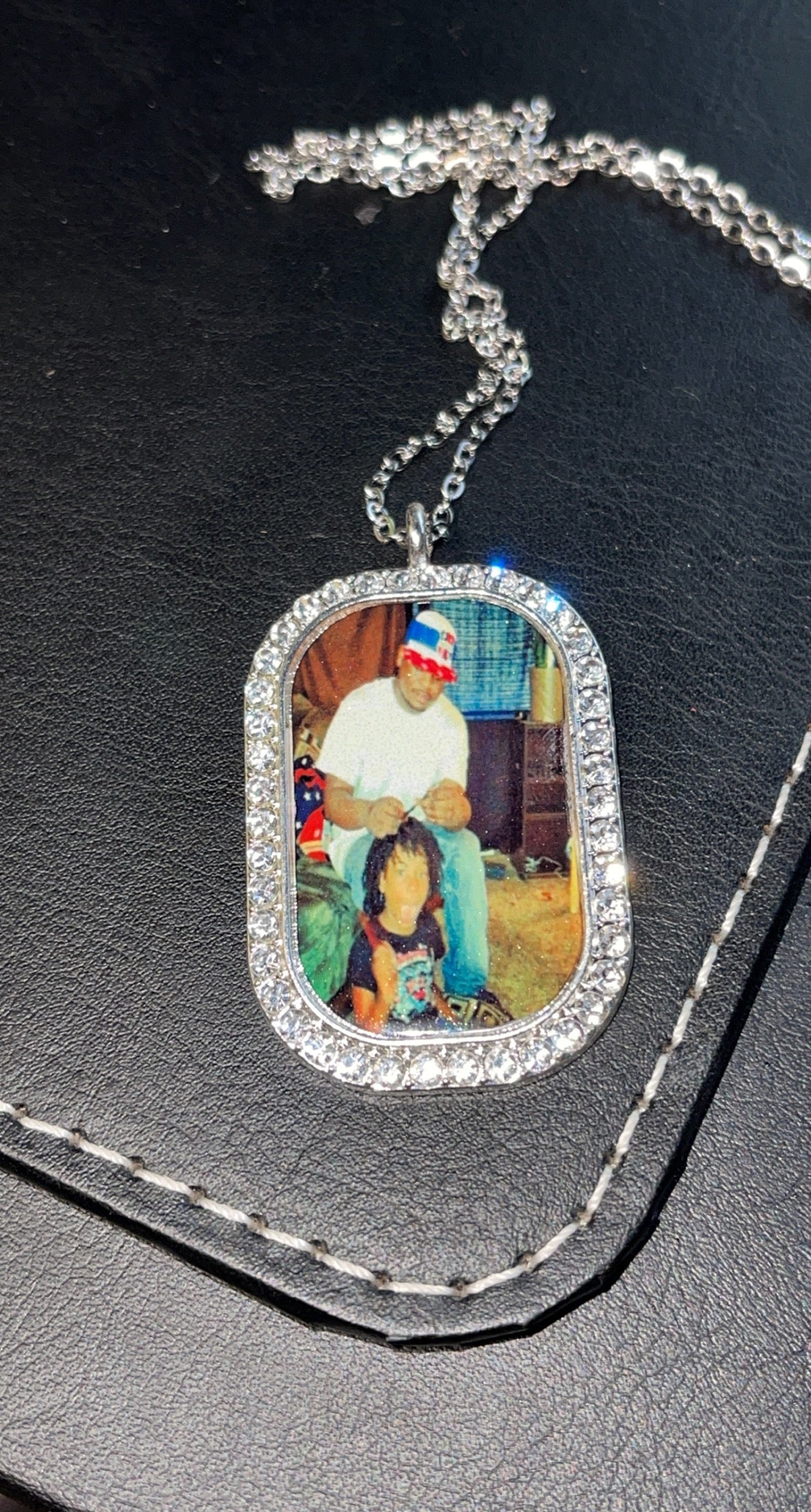 Photo Bling dog tags